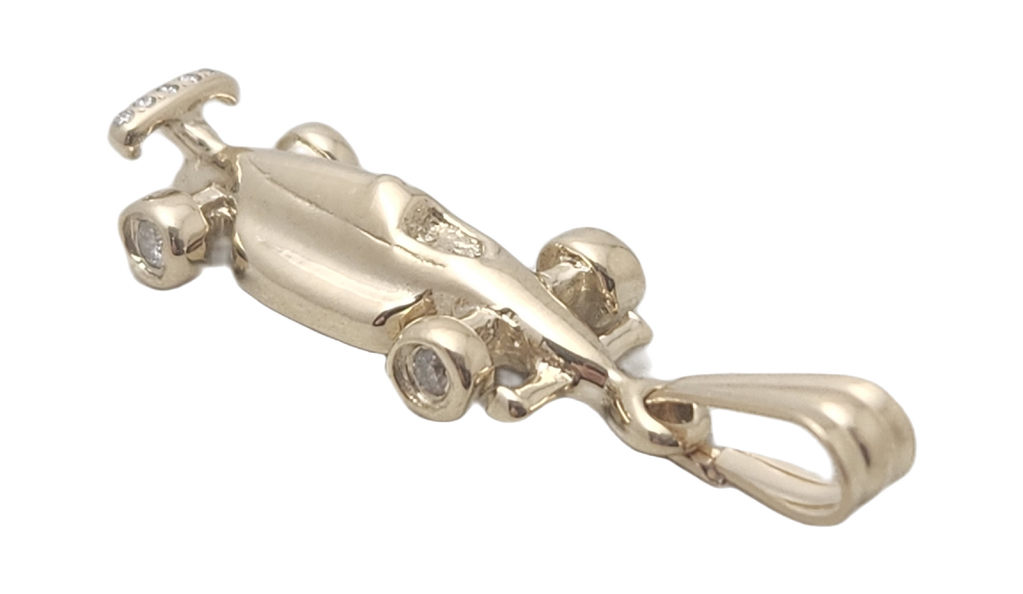 Indy Car Pendant - Diamonds