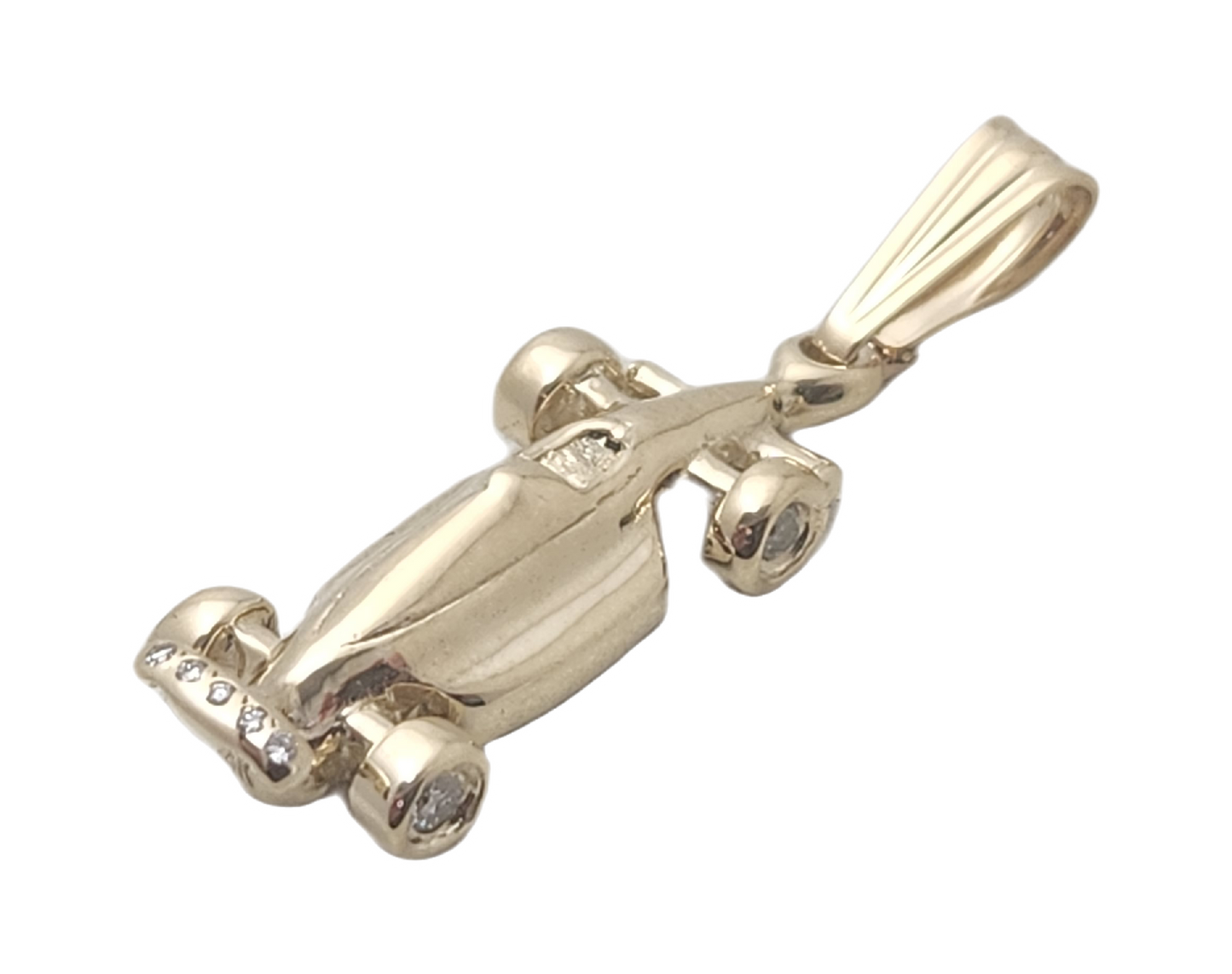 Indy Car Pendant - Diamonds