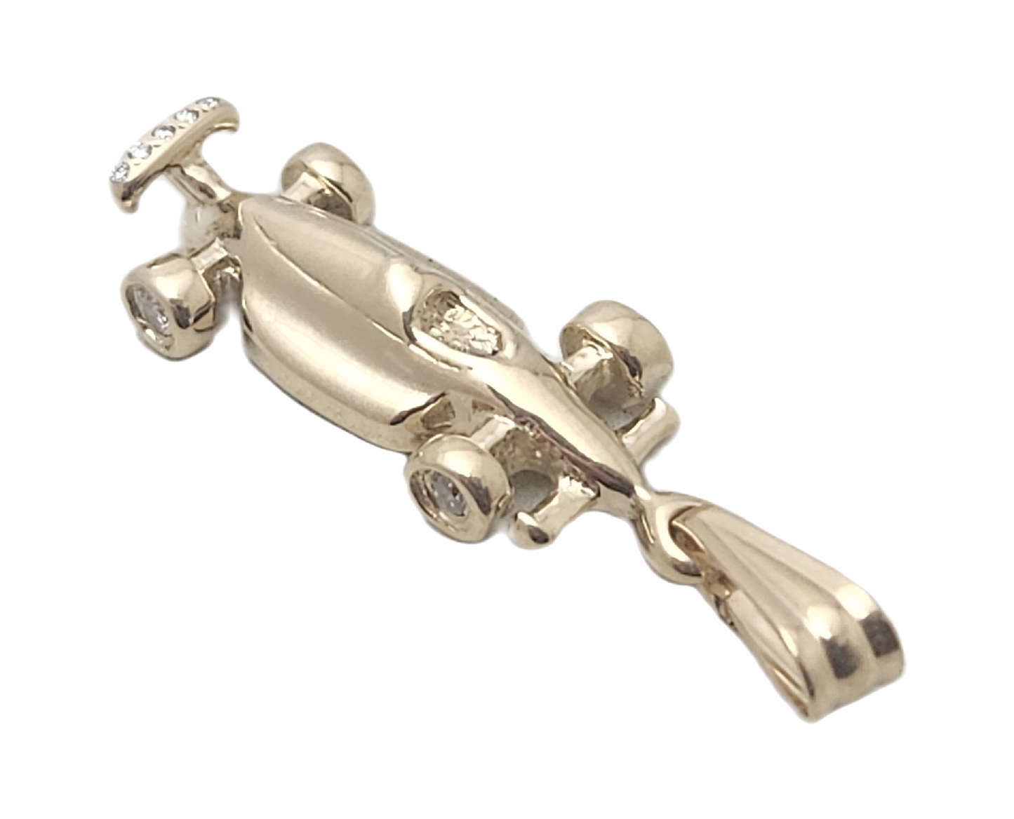Indy Car Pendant - Diamonds