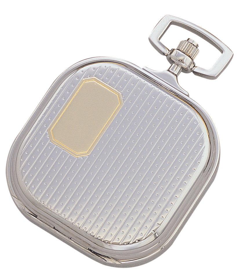 Charles-Hubert Two-Tone Full Hunter Quartz Pocket Watch 3555