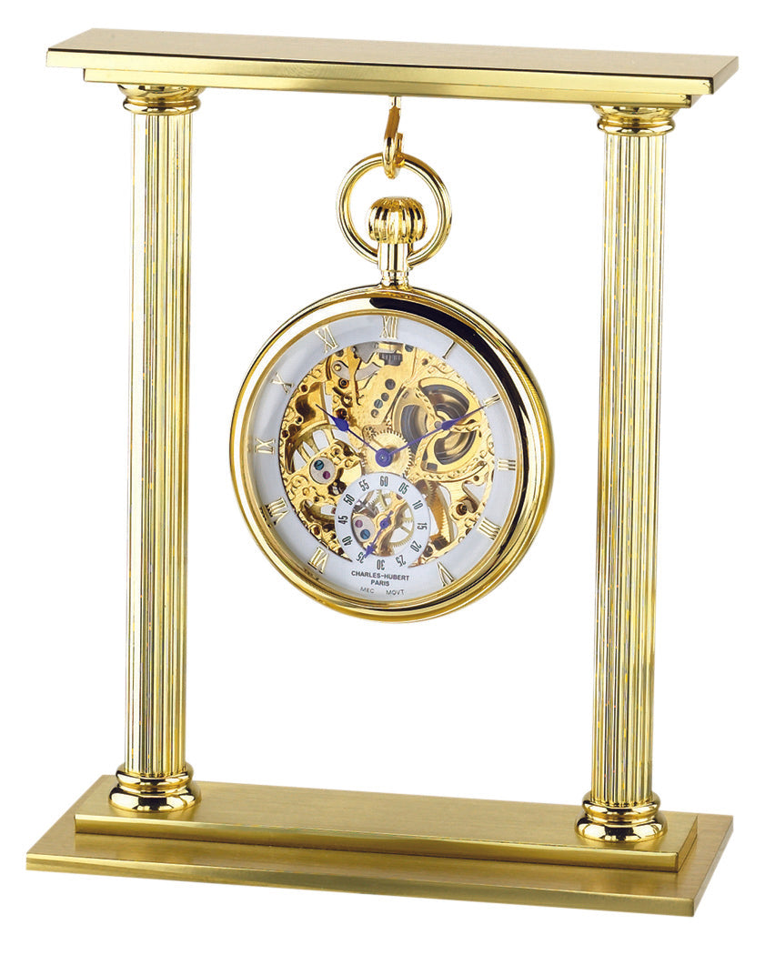 Charles Hubert Gold-Tone Pocket Watch Stand 3578