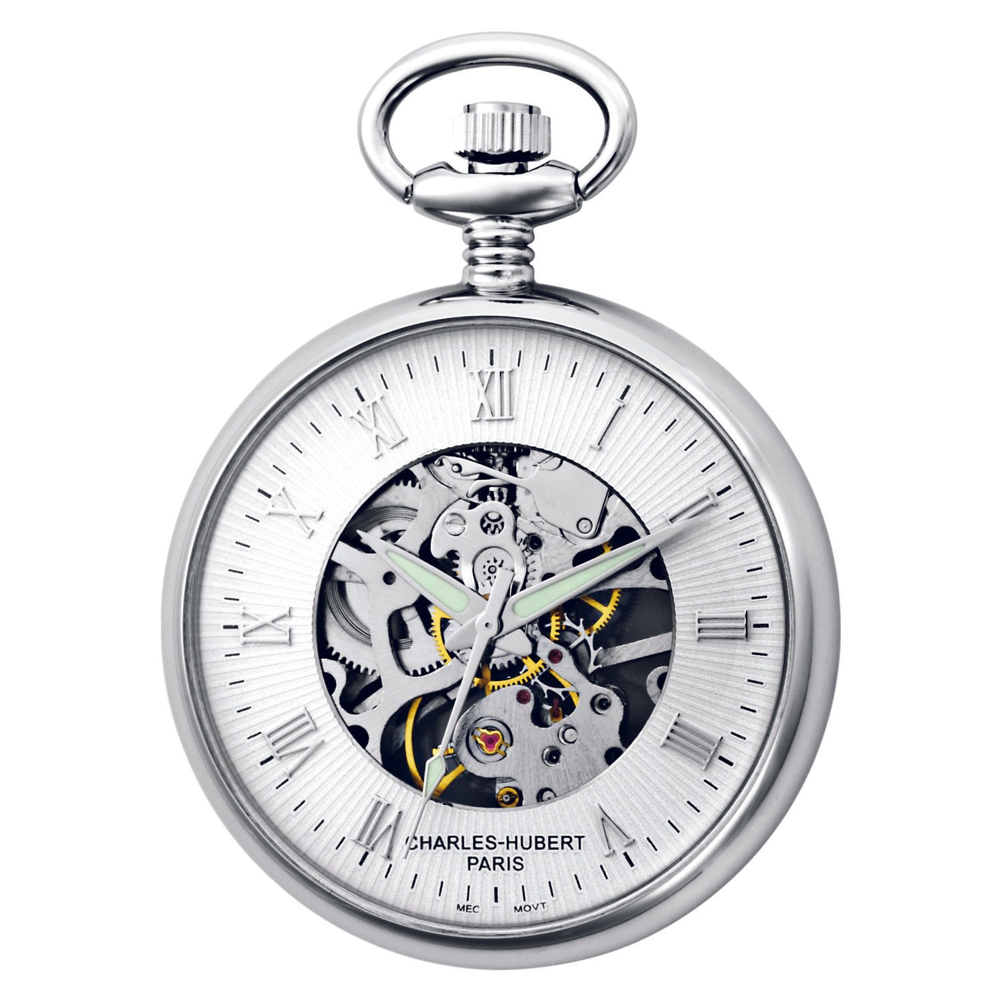 Charles Hubert Open Face Mechanical Pocket Watch 3673