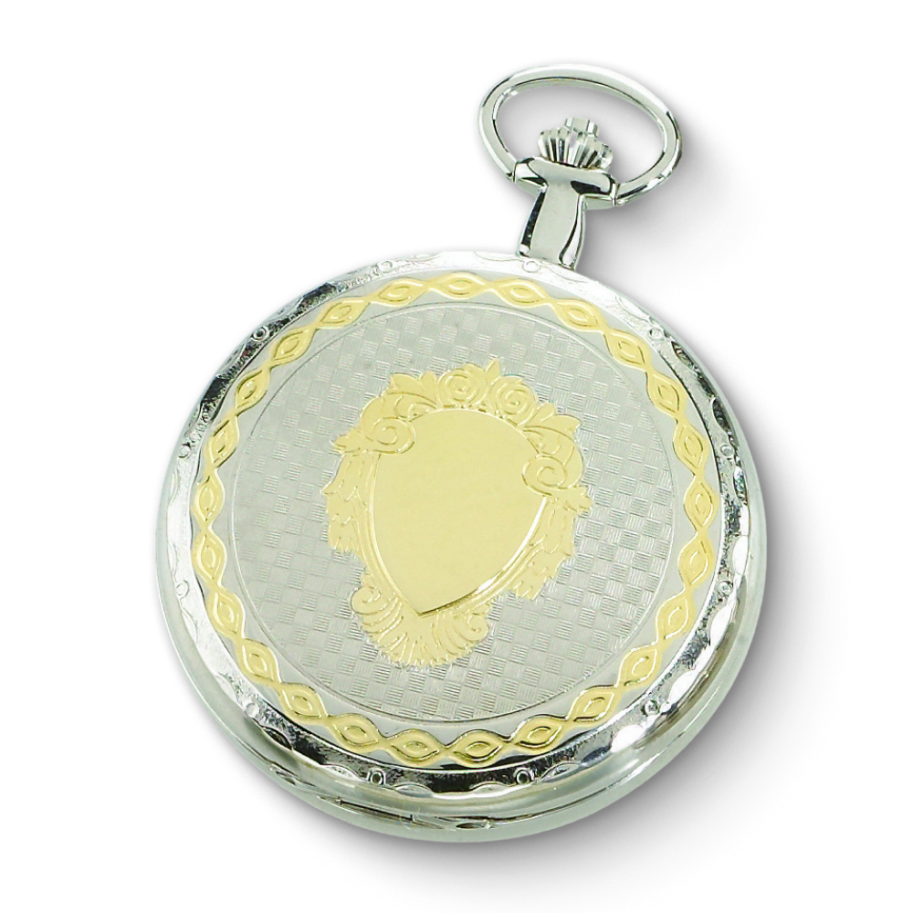 Charles-Hubert Two-Tone Full Hunter Mechanical Pocket Watch 3711