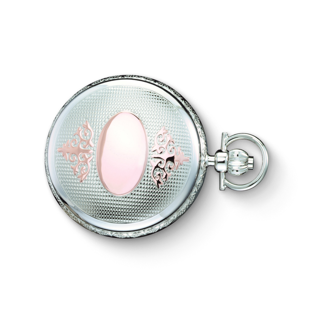 Charles-Hubert Two-Tone Full Hunter Mechanical Pocket Watch 3805