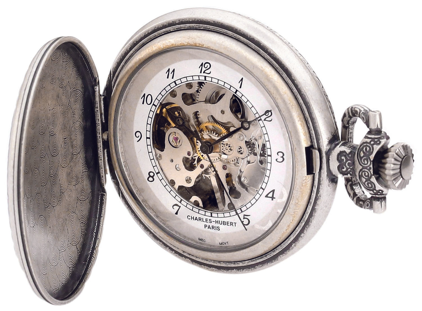 Charles Hubert Full Hunter Mechanical Pocket Watch 3920