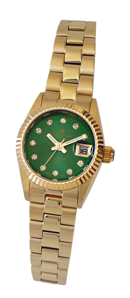 Charles Hubert Gold-Plated Stainless Steel Quartz Watch 7036-G
