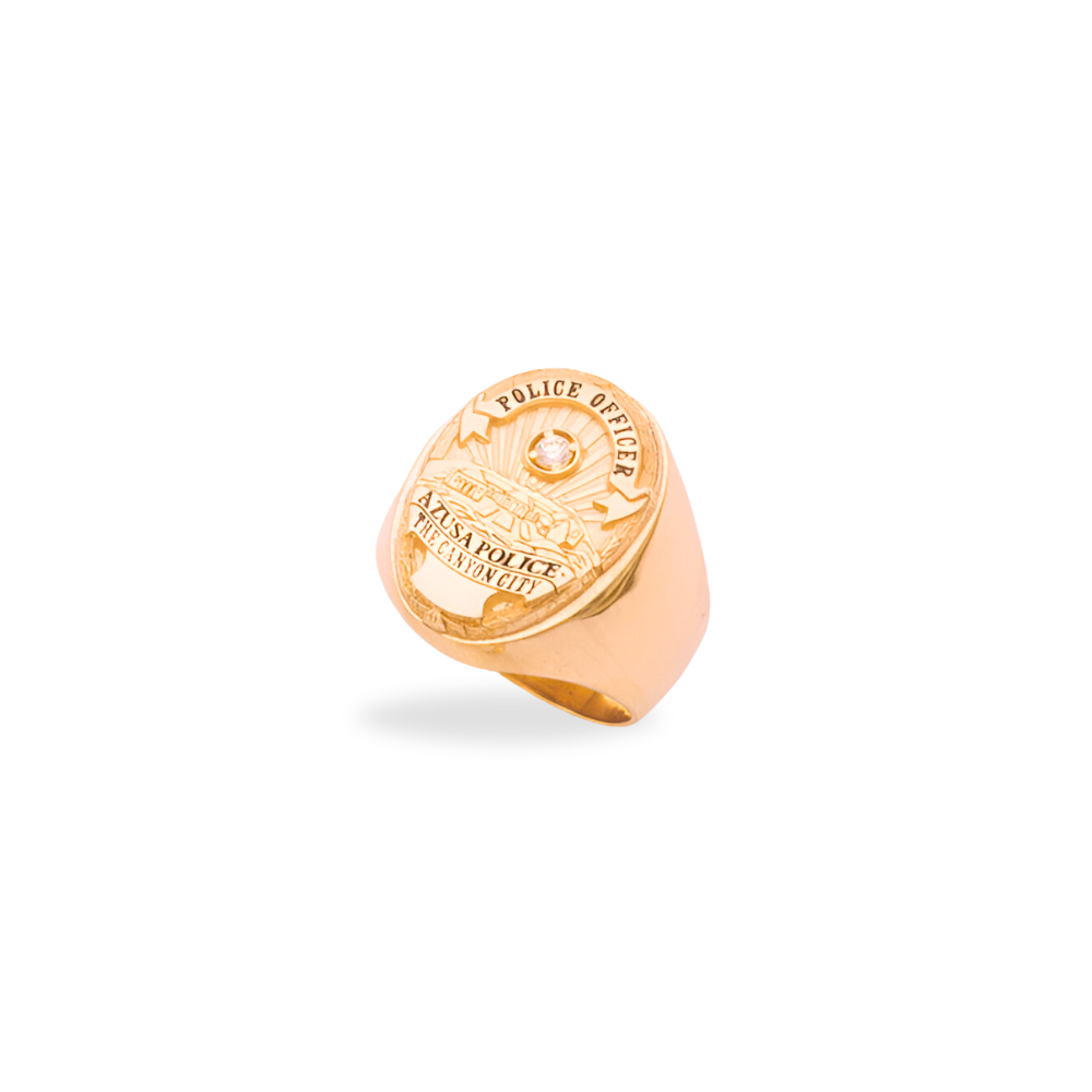 Azusa Police Department Badge Ring