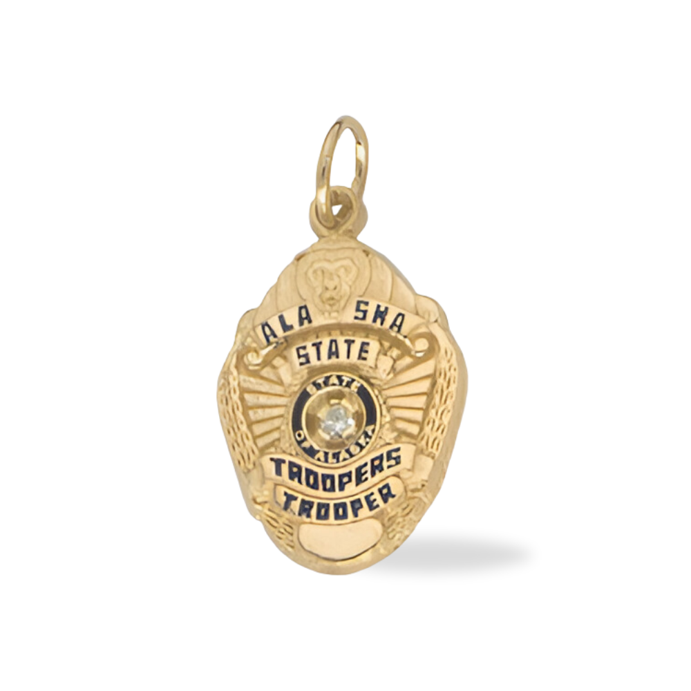 Alaska State Police Badge Pendant