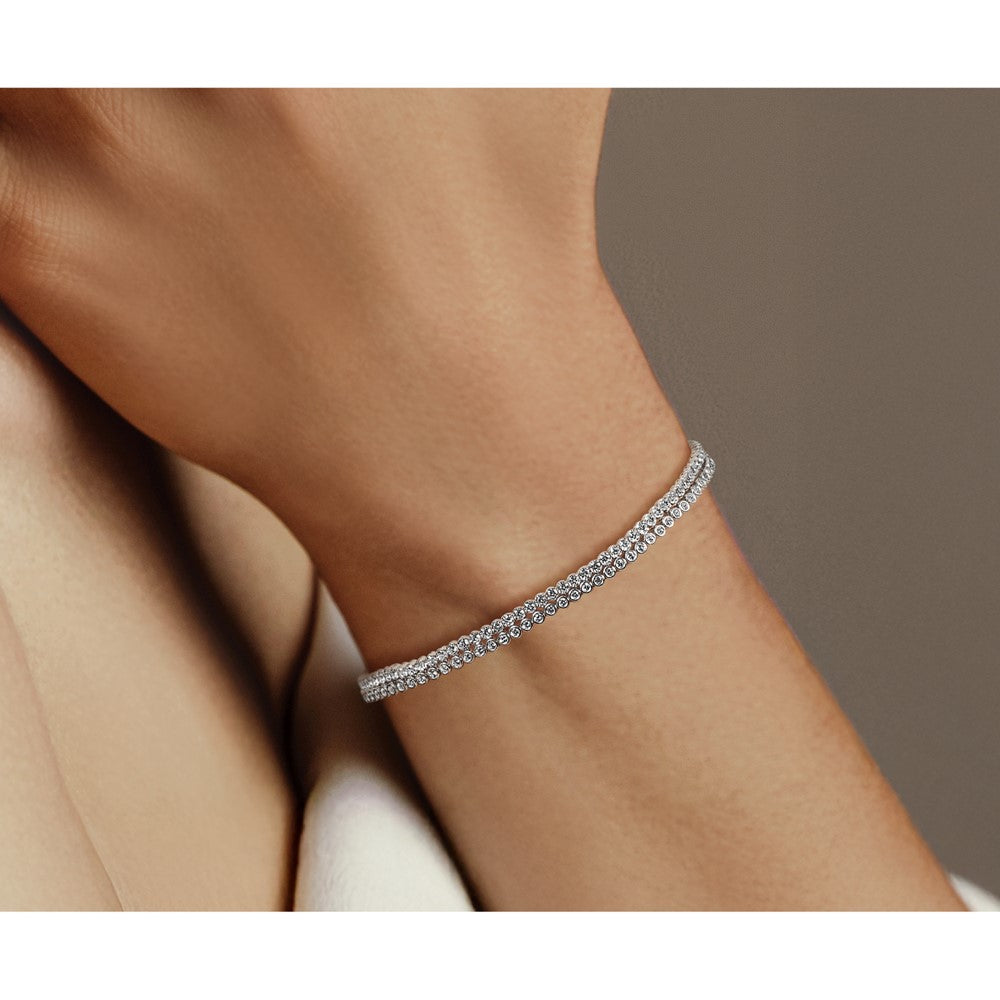 True Origin Lab Grown Diamond VS+ F+ 7 in with 1 in extension Complete Bracelet