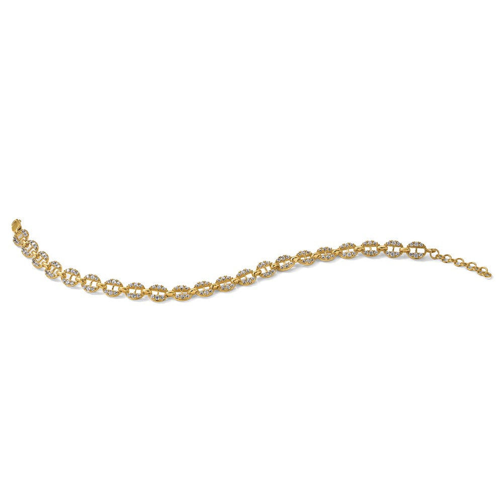 True Origin Lab Grown Diamond VS+ F+ 7 in with 1 in extension Complete Anchor Link Bracelet