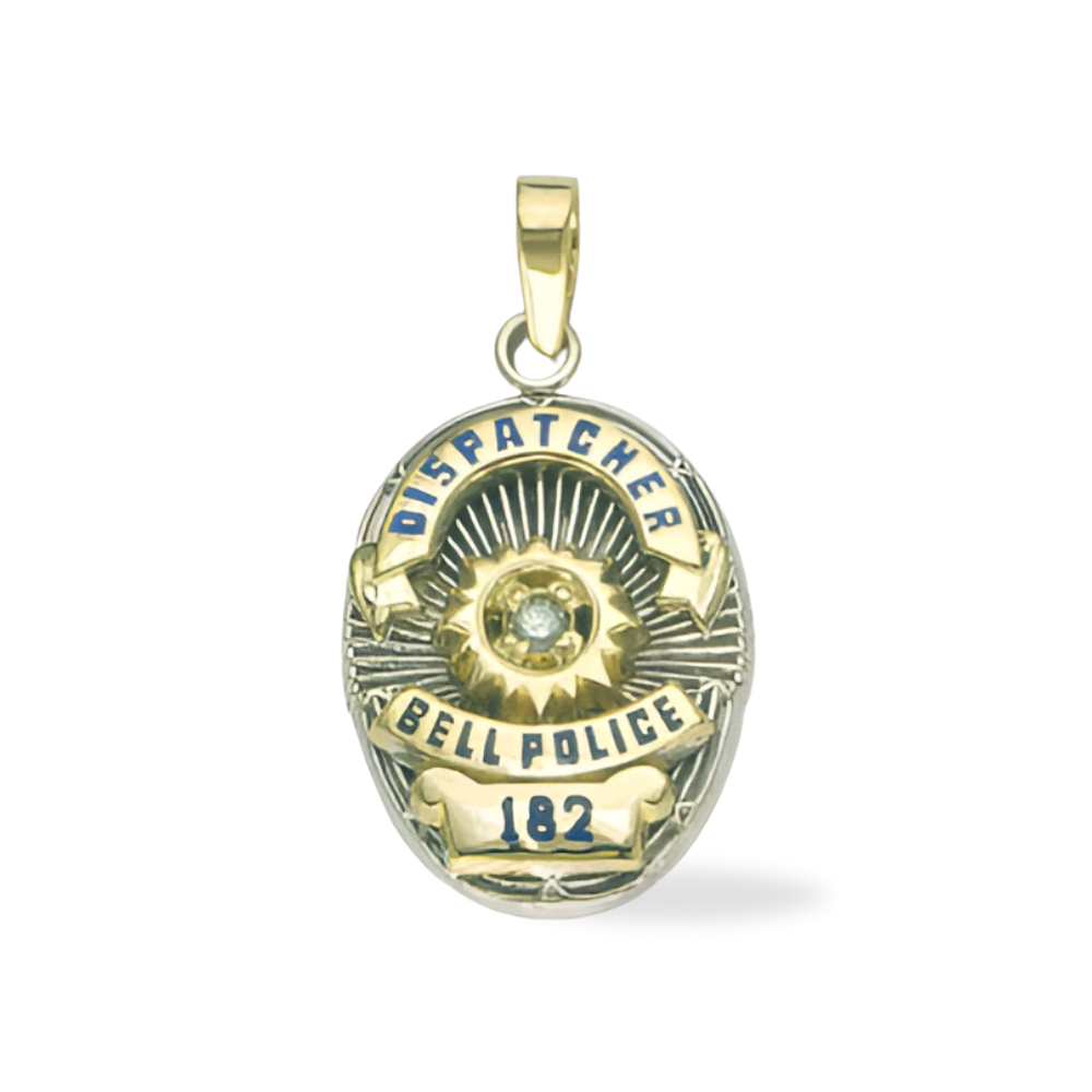 Bell Police Department Badge Pendant