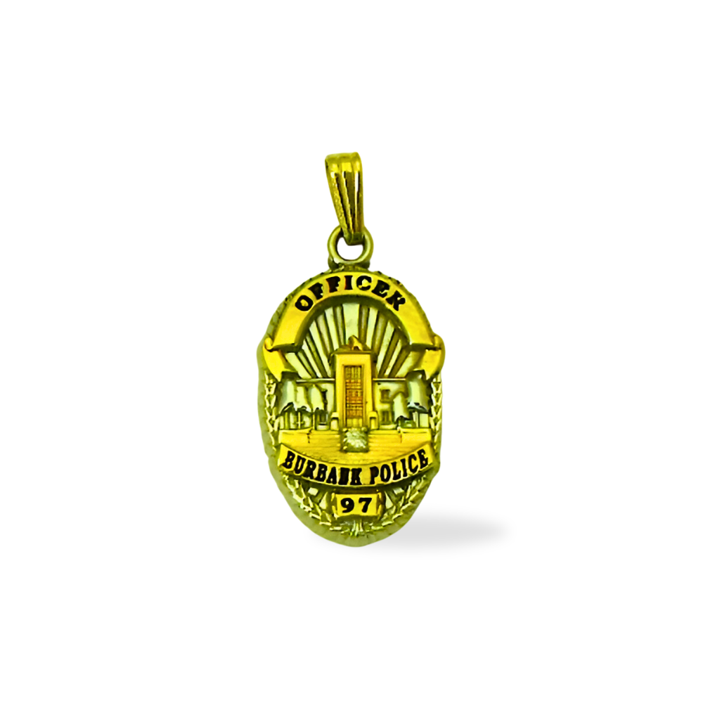 Burbank Police Department Badge Pendant