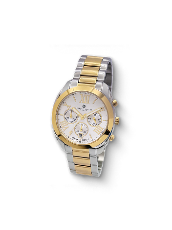 Charles-Hubert Two-Tone Stainless Steel Chronograph Quartz Watch 4034-W