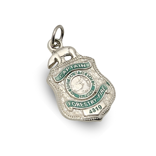 California Forestry Cal Fire Department Badge Pendant