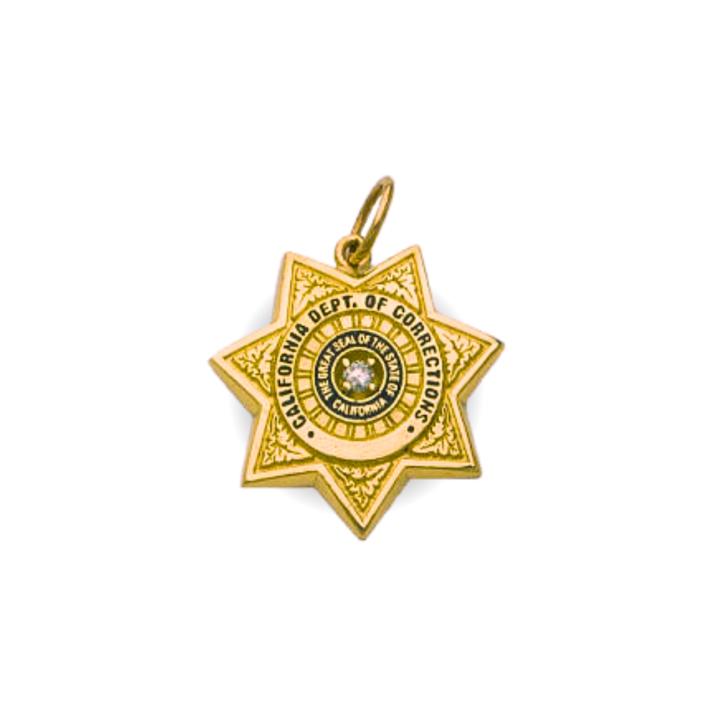 California State Dept. of Corrections Badge Pendant