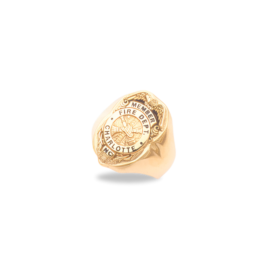 Charlotte Fire Department Badge Ring