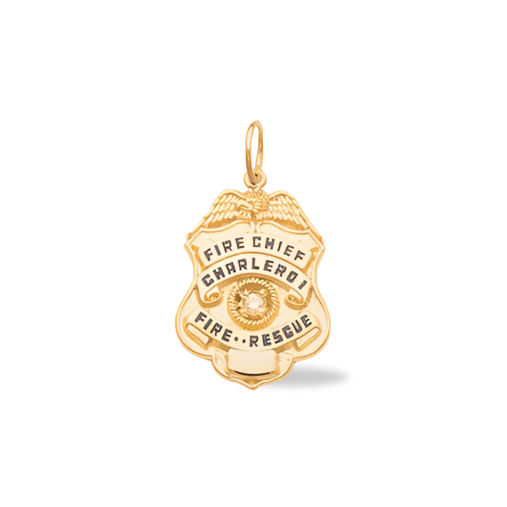 Charleroi Fire Department Badge Pendant
