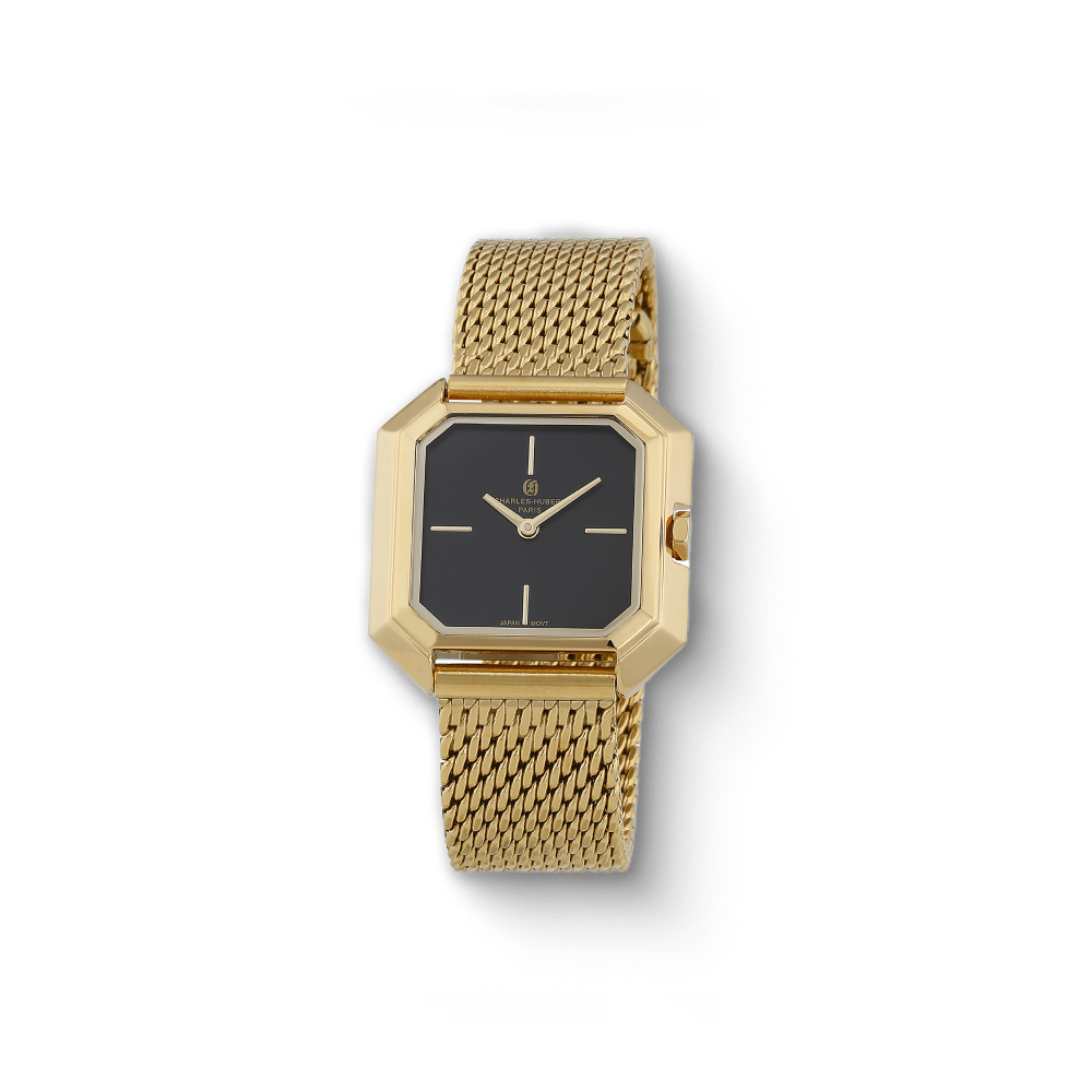 Charles Hubert Gold-Plated Stainless Steel Quartz Watch 7006-G
