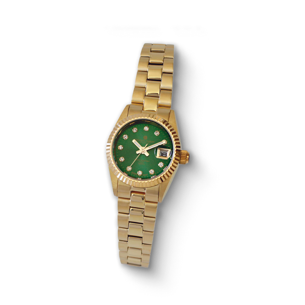 Charles Hubert Gold-Plated Stainless Steel Quartz Watch 7036-G