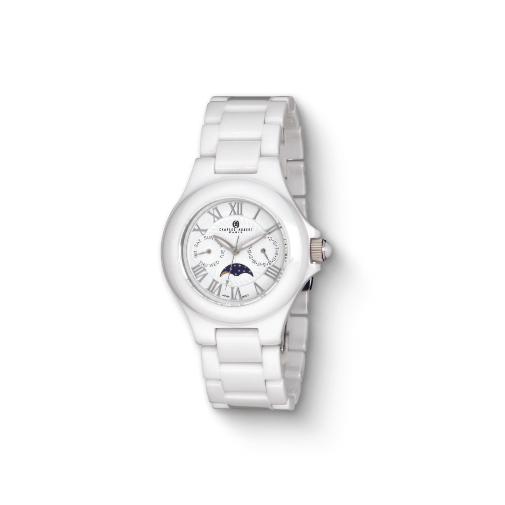 Charles-Hubert Ceramic Quartz Watch 3872-W
