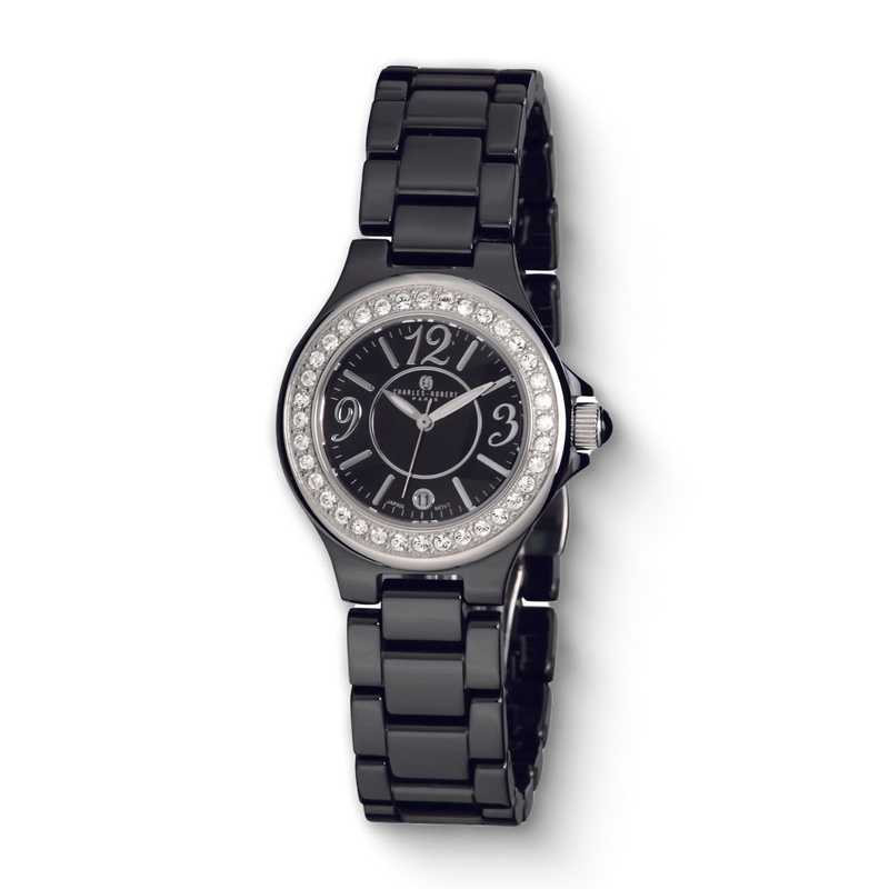 Charles-Hubert Ceramic Quartz Watch 6777-W