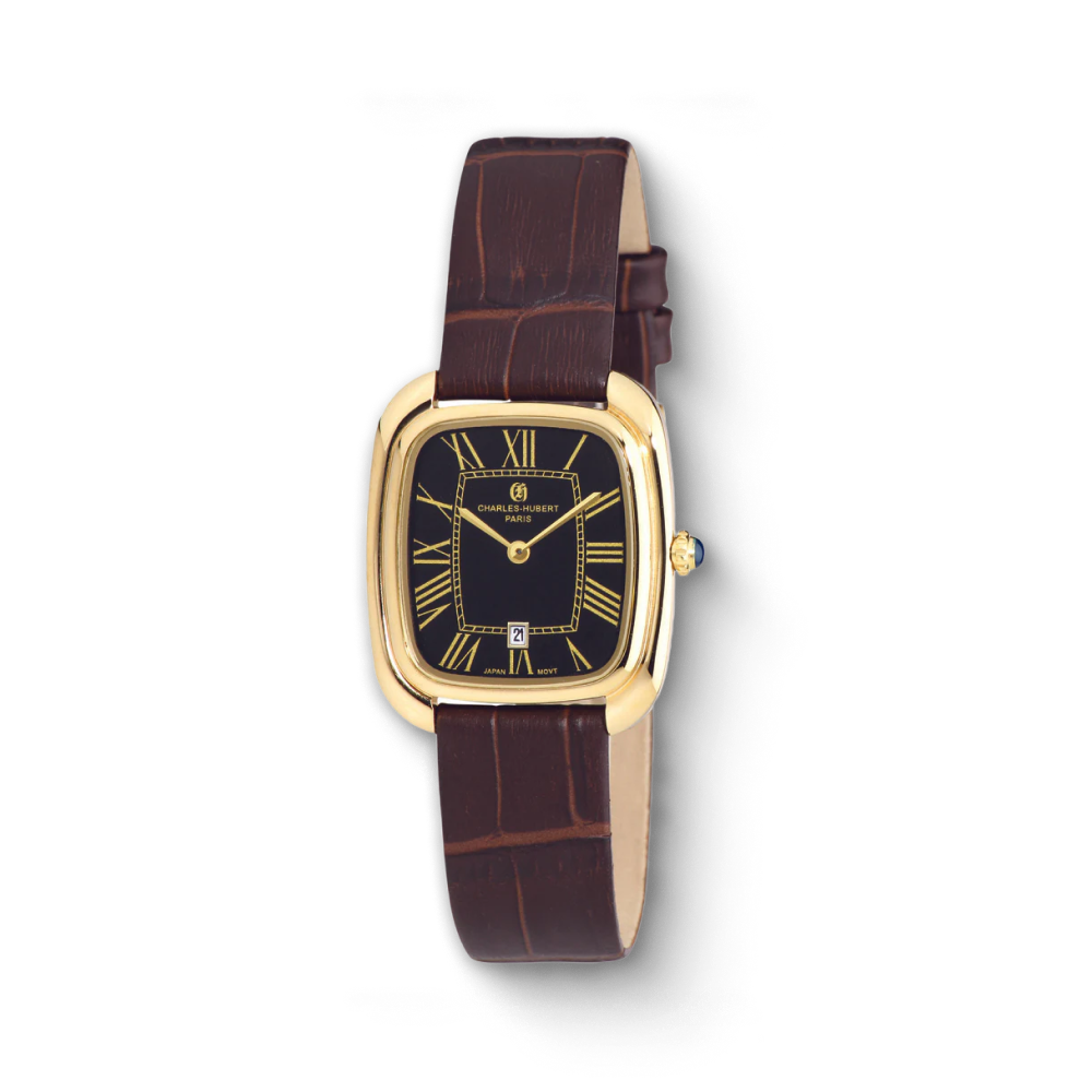 Charles Hubert Gold-Plated Stainless Steel Quartz Watch 6963-B