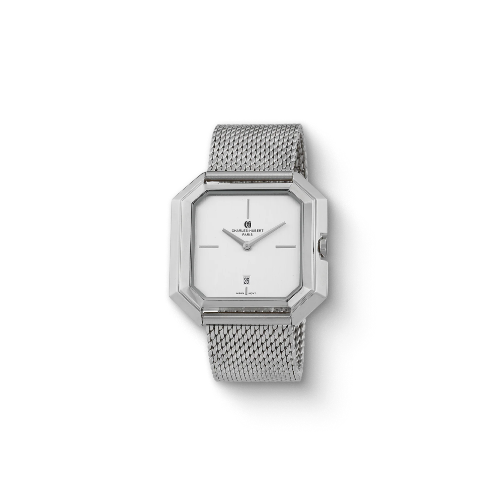 Charles-Hubert Stainless Steel Quartz Watch 4006-W