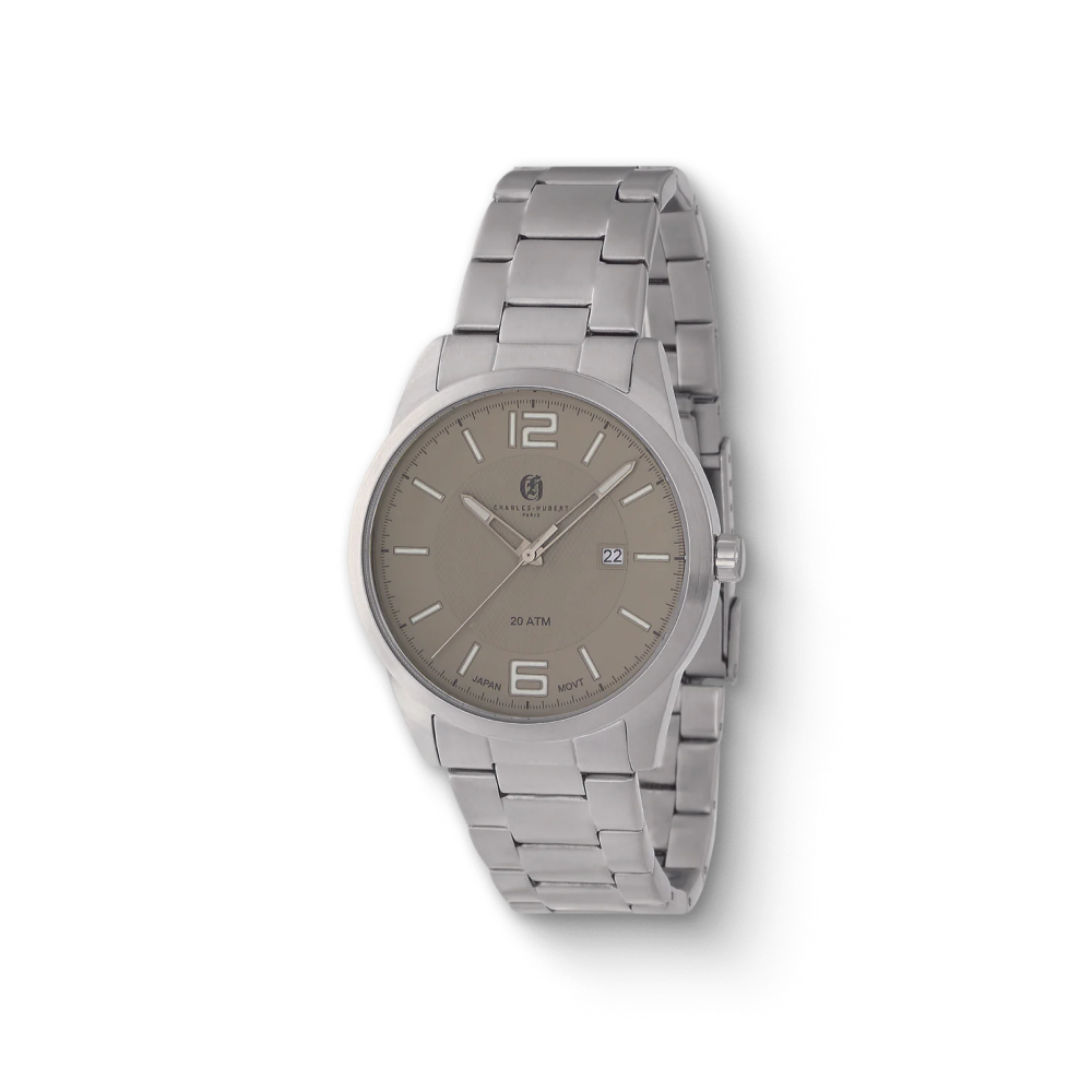 Charles-Hubert Stainless Steel Quartz Watch 4021-S