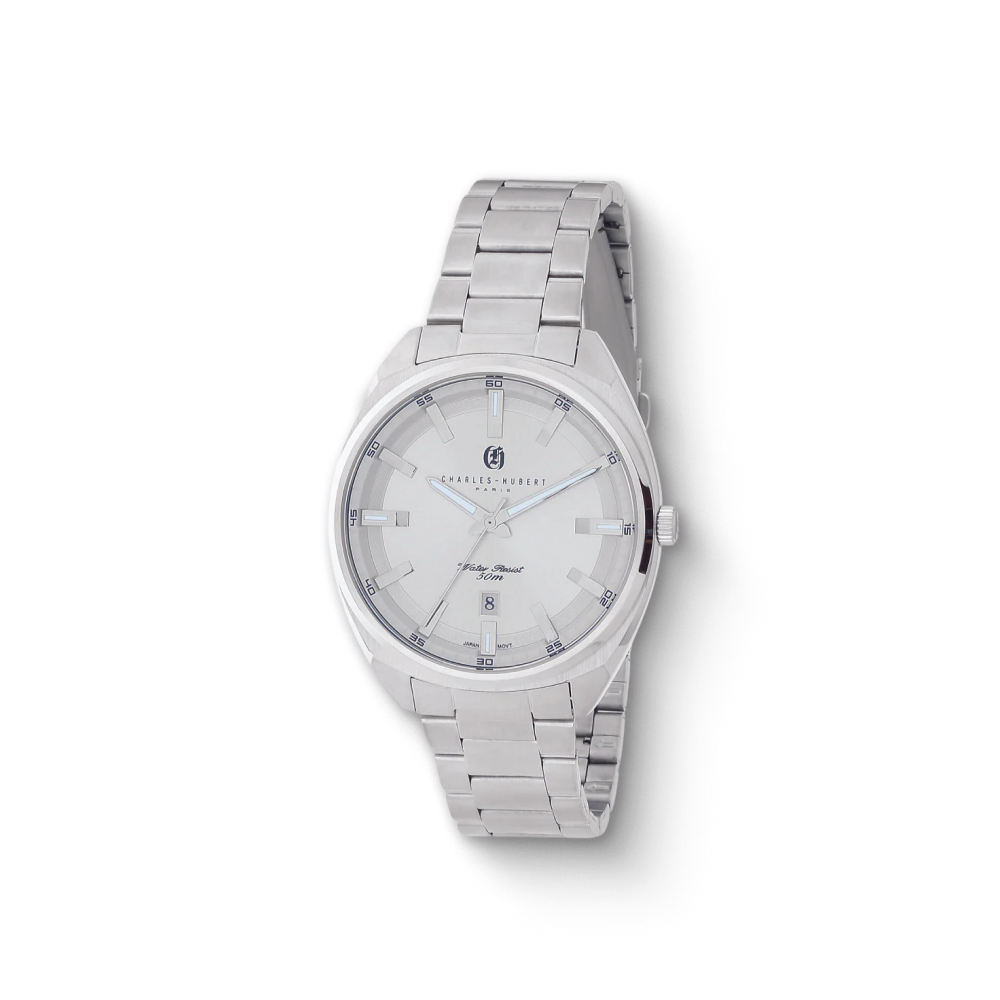 Charles-Hubert Stainless Steel Quartz Watch 4023-W