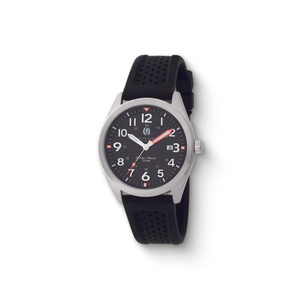 Charles-Hubert Stainless Steel Quartz Watch 4024-BL