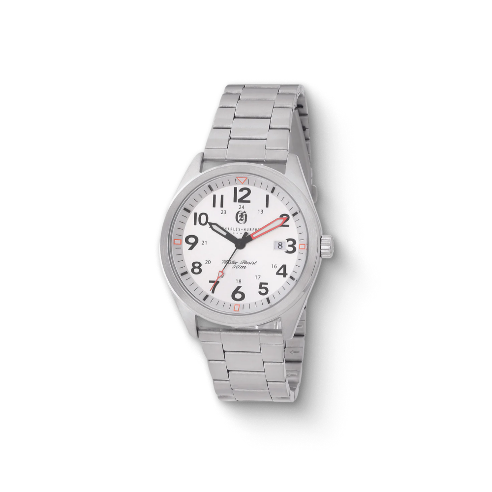 Charles-Hubert Stainless Steel Quartz Watch 4024-WM