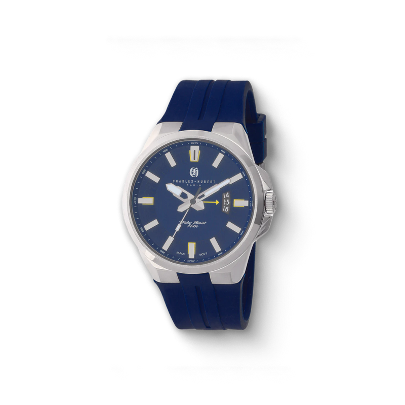 Charles-Hubert Stainless Steel Quartz Watch 4025-WB