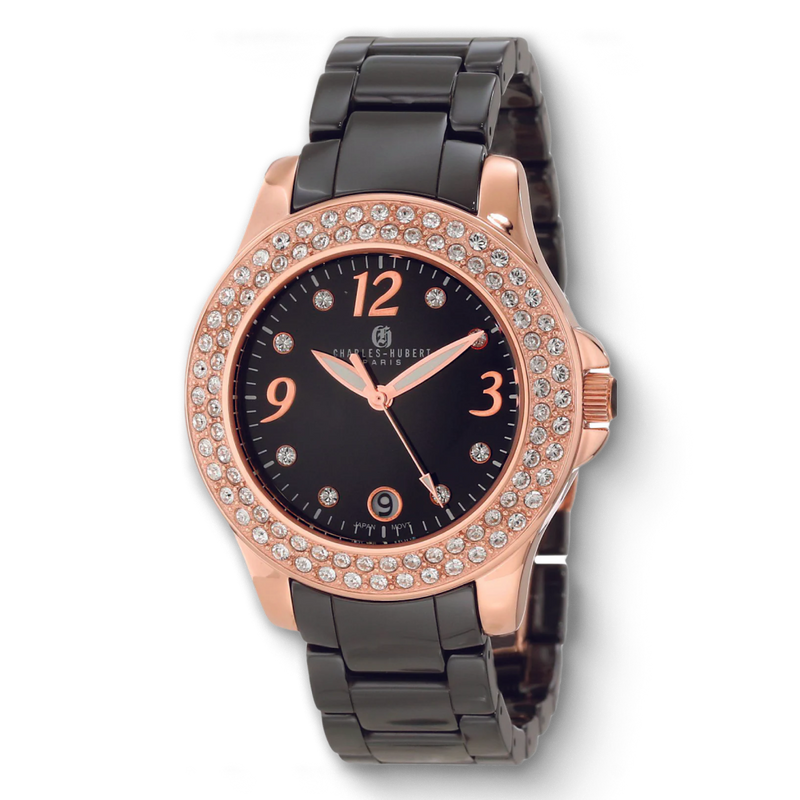 Charles-Hubert Stainless Steel Quartz Watch 6789-WRG