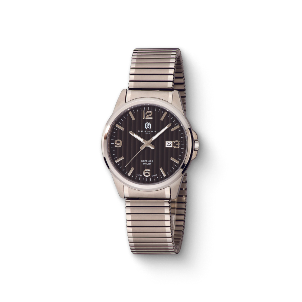 Charles-Hubert Titanium Quartz Watch 3990-B