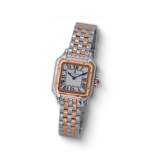 Charles-Hubert Two-Tone Rose Gold Stainless Steel Quartz Watch 6931-RG