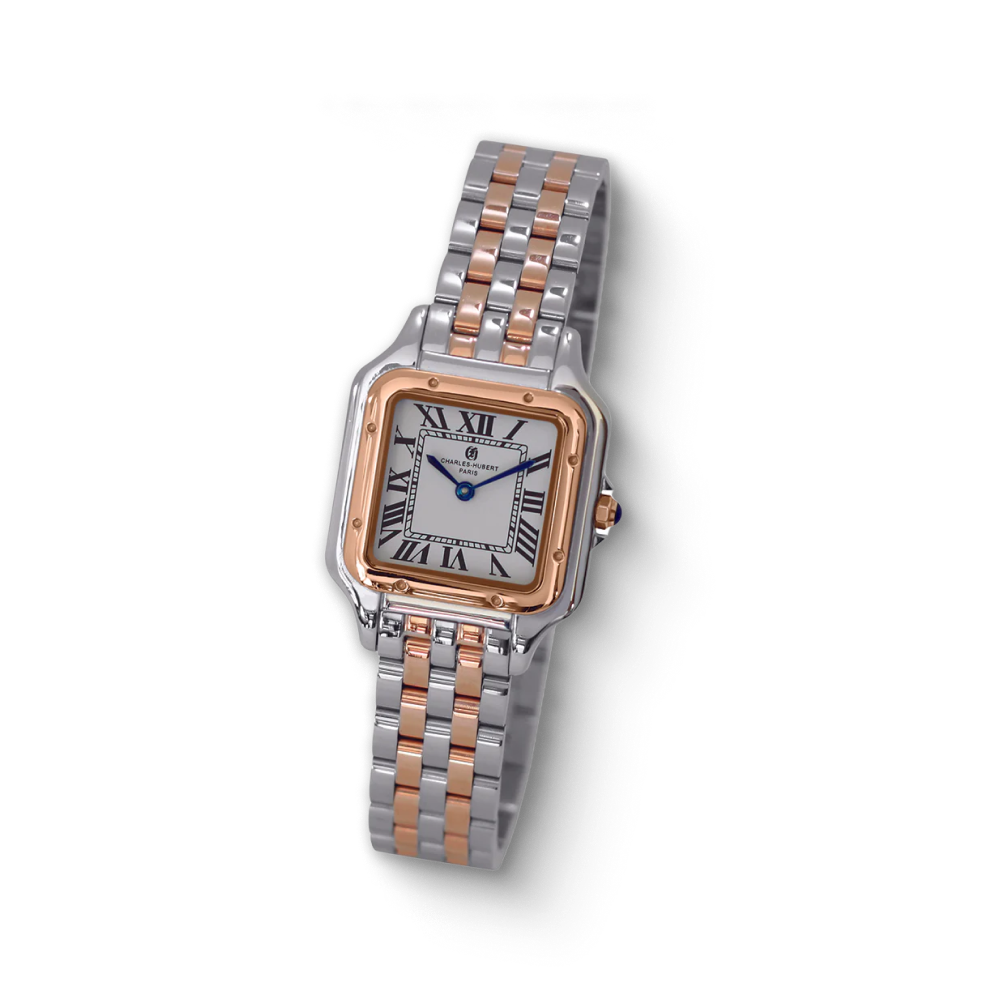 Charles Hubert Gold-Plated Stainless Steel Quartz Watch
