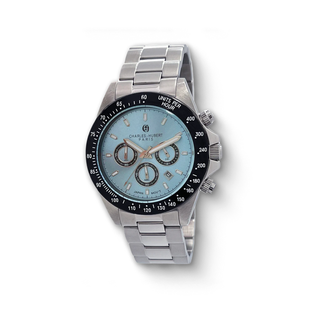 Charles-Hubert Two-Tone Stainless Steel Chronograph Quartz Watch 4032-W