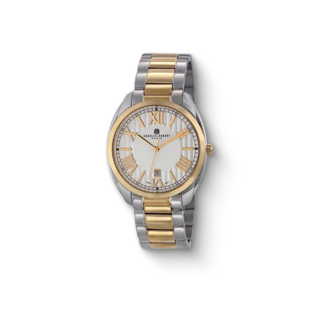 Charles-Hubert Two-Tone Stainless Steel Quartz Watch 4005-T