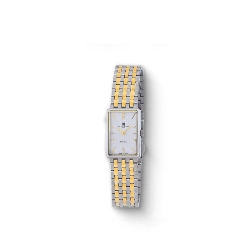Charles-Hubert Two-Tone Titanium Quartz Watch 6925-RG