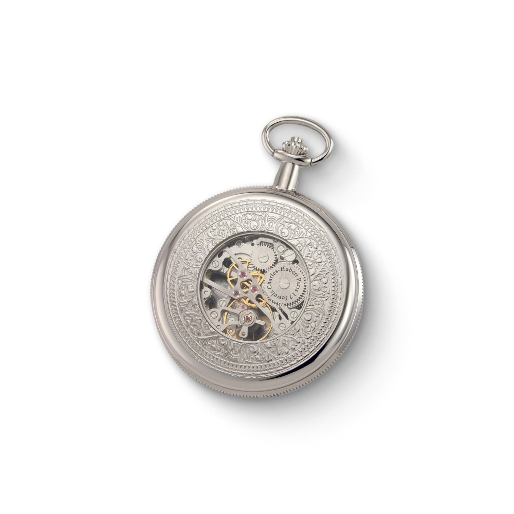 Charles Hubert Full Hunter Mechanical Pocket Watch 3909-W