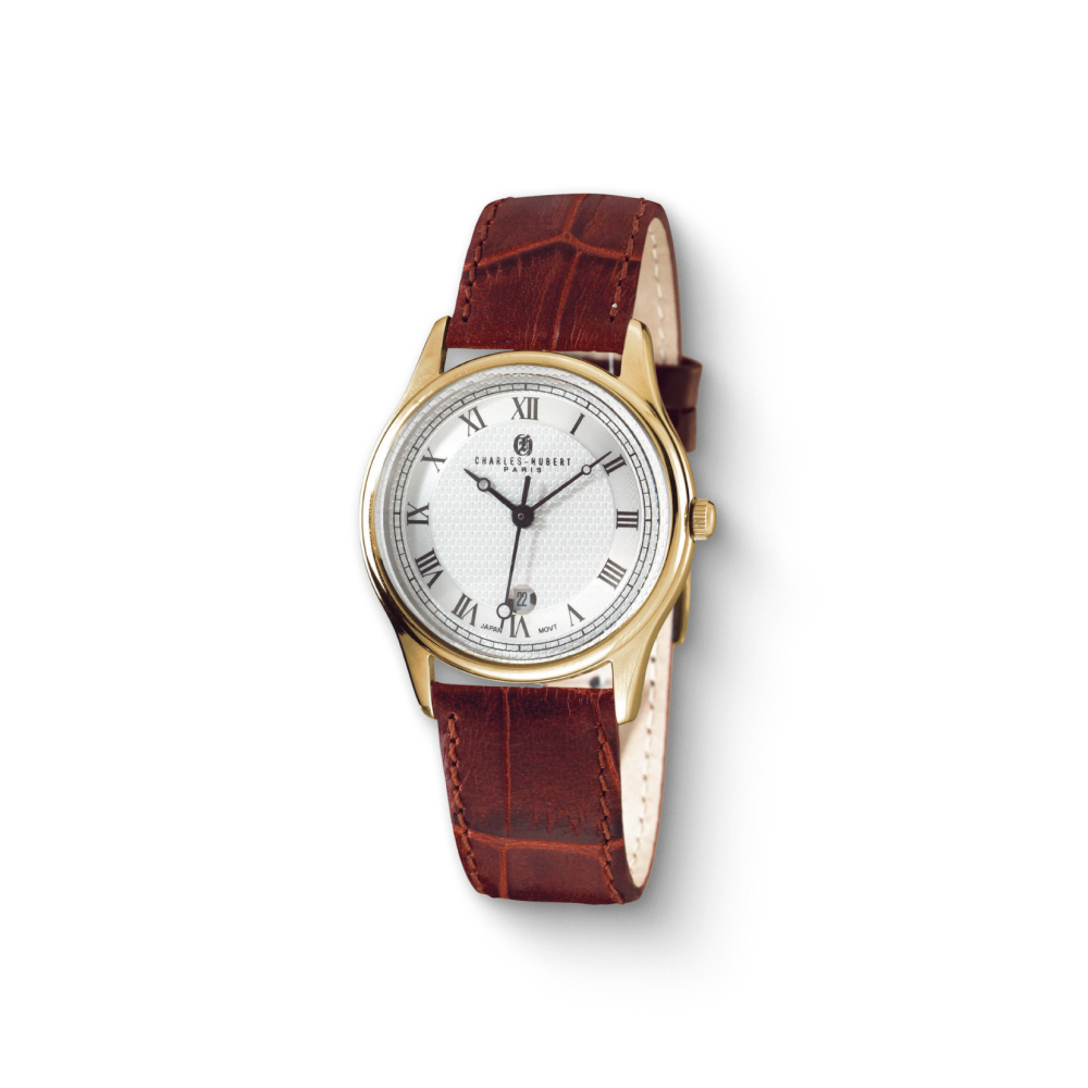 Charles Hubert Gold-Plated Stainless Steel Quartz Watch 3814-GW