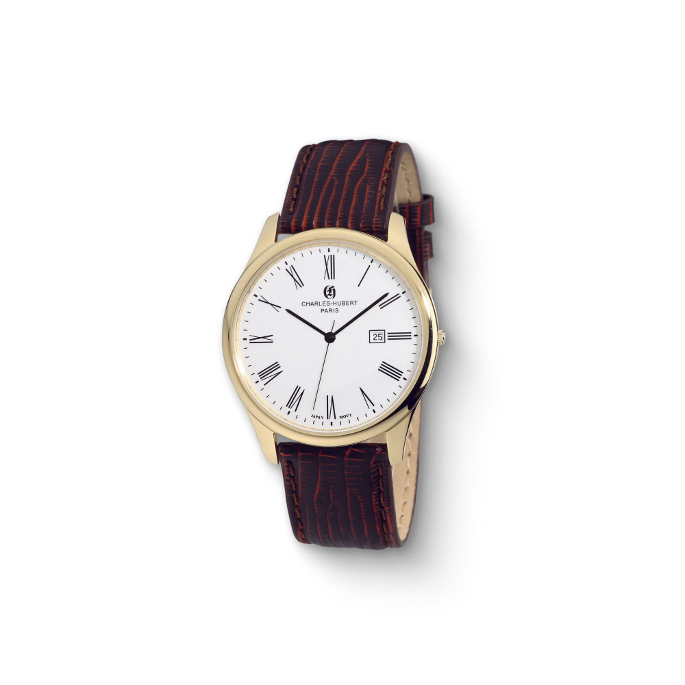 Charles Hubert Gold-Plated Stainless Steel Quartz Watch 3960-G