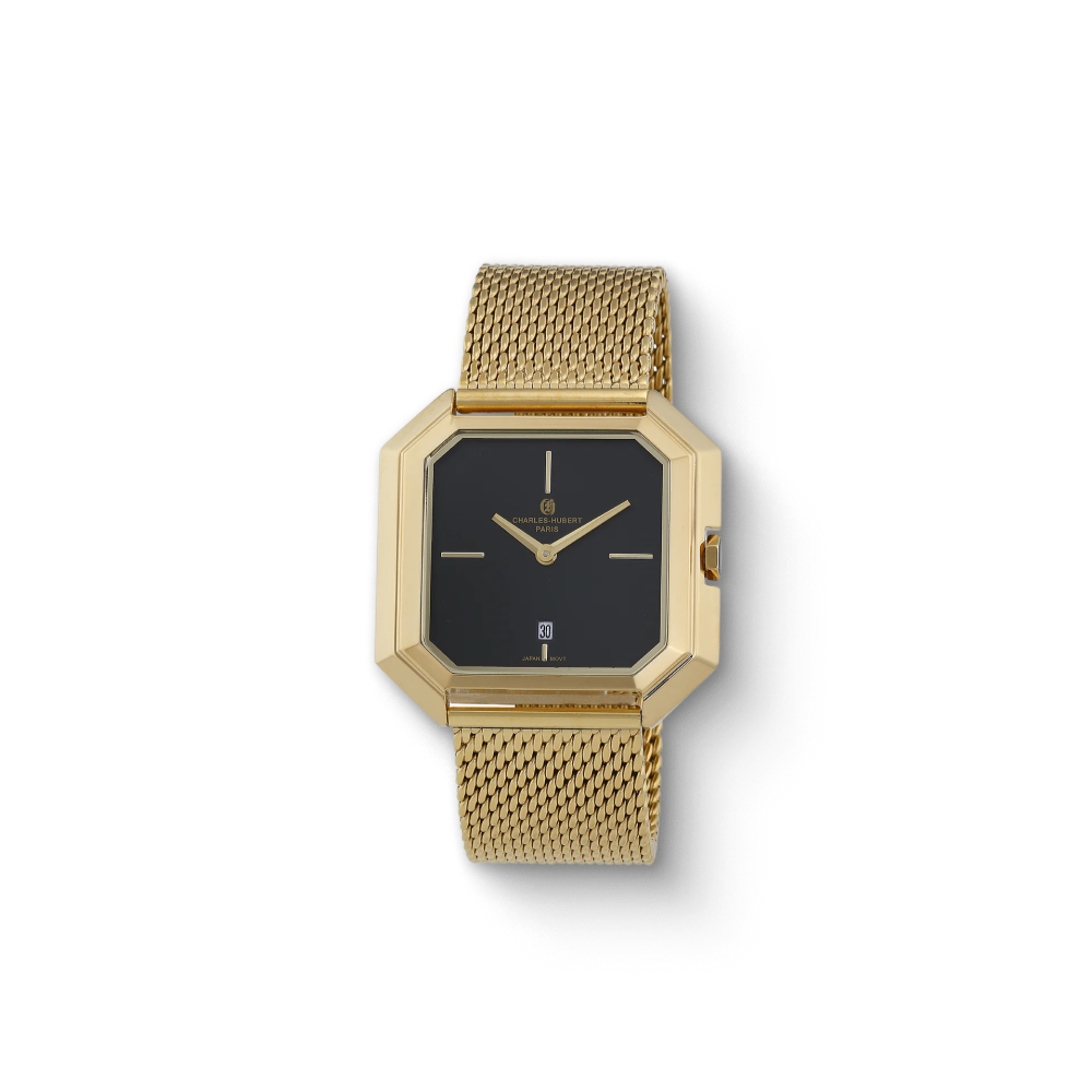 Charles Hubert Gold-Plated Stainless Steel Quartz Watch 4006-G