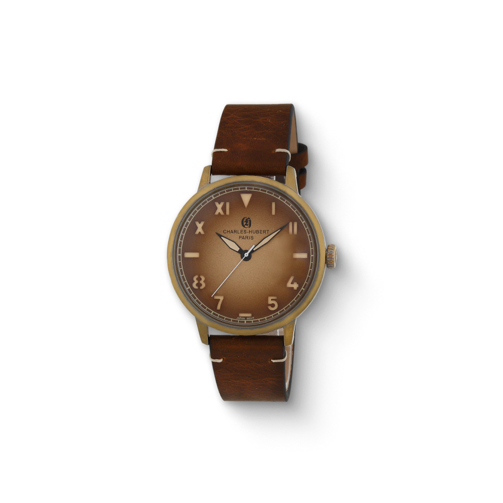 Charles Hubert Gold-Plated Stainless Steel Quartz Watch 4014-A