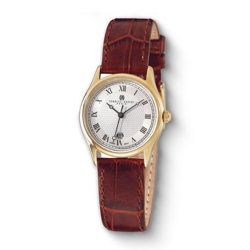 Charles Hubert Gold-Plated Stainless Steel Quartz Watch 6814-GW