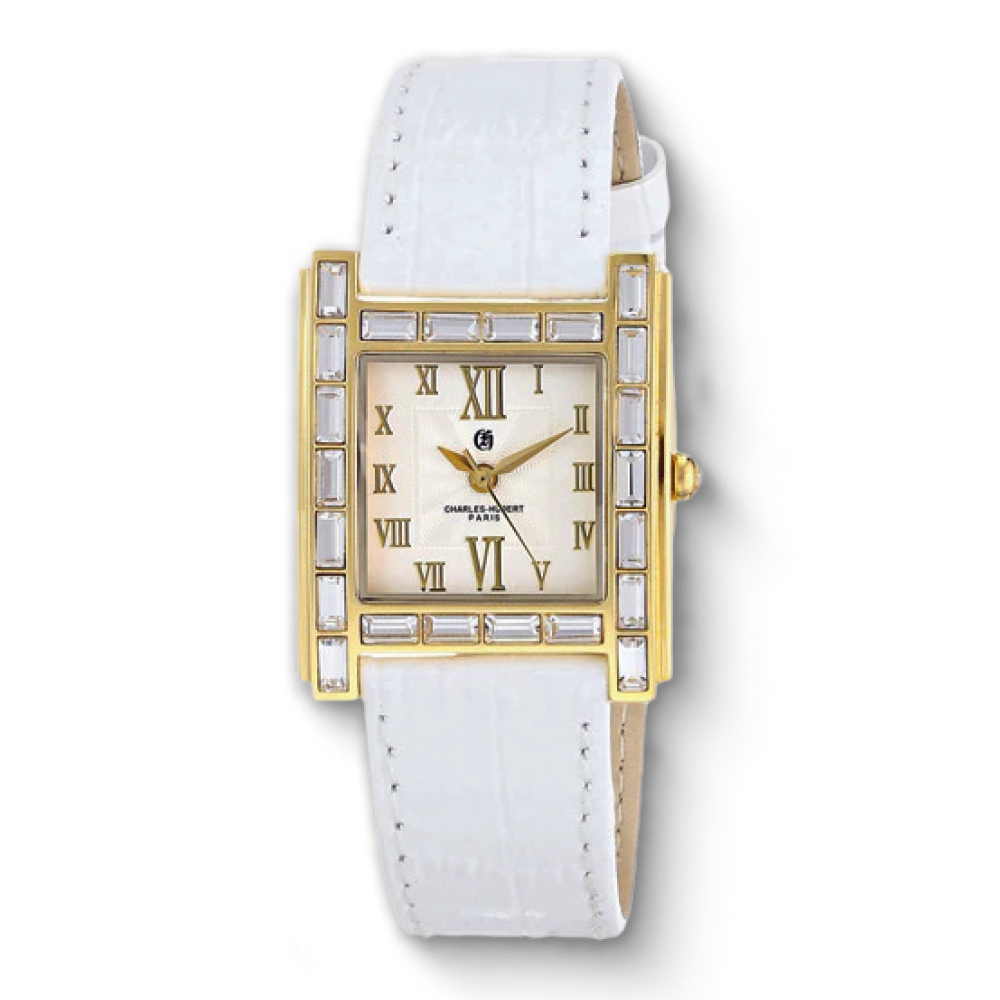 Charles Hubert Gold-Plated Stainless Steel Quartz Watch 6900-L