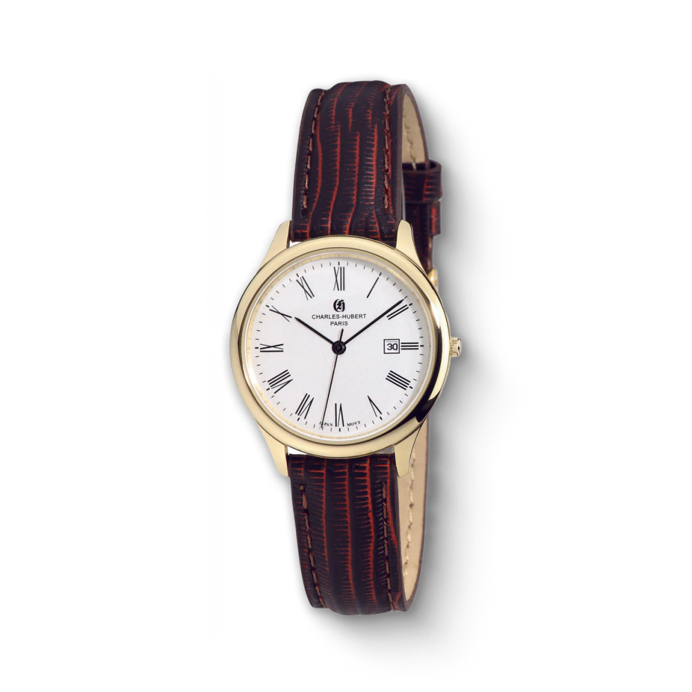 Charles Hubert Gold-Plated Stainless Steel Quartz Watch 6960-G