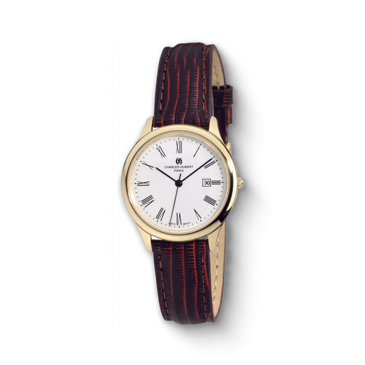 Charles Hubert Gold-Plated Stainless Steel Quartz Watch 6960-G