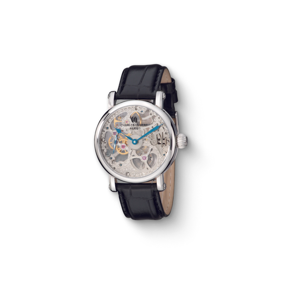 Charles Hubert Stainless Steel Mechanical Watch 3887-B