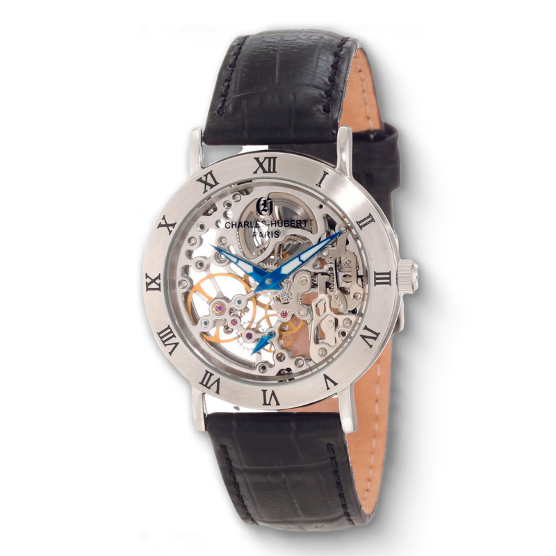 Charles Hubert Stainless Steel Mechanical Watch 6790-W
